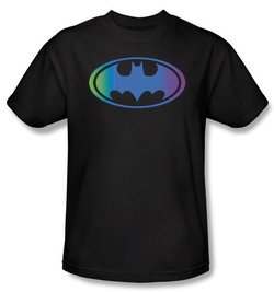 Batman Kids T-Shirt - Gradient Bat Logo Youth Black Tee