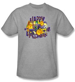 Batman Kids T-Shirt - Ha Ha Halloween Youth Athletic Heather Tee