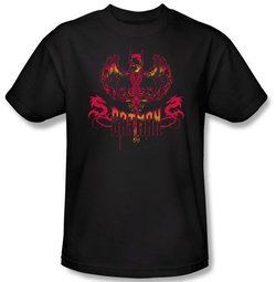 Batman Kids T-Shirt - Heart Of Fire Nocturn Youth Black Tee