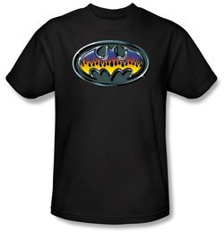 Batman Kids T-Shirt - Hot Rod Shield Youth Black Tee