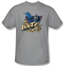 Batman Kids T-Shirt - Japanese Knight Youth Silver Tee