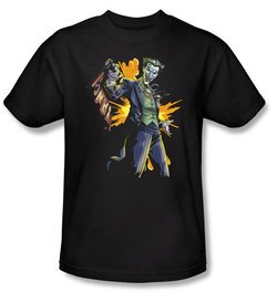 Batman Kids T-Shirt - Joker Bang Youth Charcoal Tee