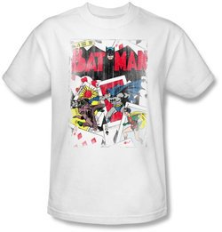 Batman Kids T-Shirt - Number 11 Distressed Youth White Tee