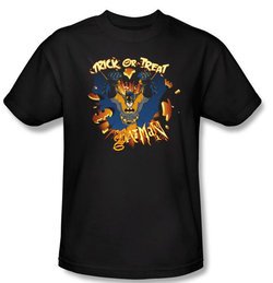 Batman Kids T-Shirt - Pumpkin Burst Youth Black Tee