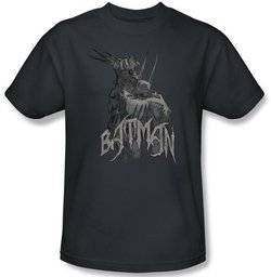 Batman Kids T-Shirt - Scary Right Hand Youth Charcoal Tee