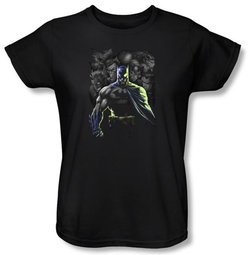 Batman Ladies T-Shirt - Villains Unleashed Black Tee