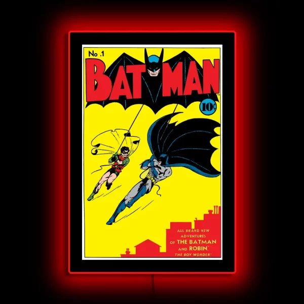 Batman No 1 Mini Poster Plus Led Illuminated Sign