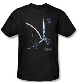 Batman T-Shirt - Arkham Batman Adult Black