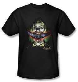 Batman T-Shirt - Crazy Lips Adult Black