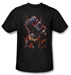 Batman T-Shirt - Crimson Knight Adult Charcoal Tee