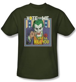 Batman T-Shirt - Dark Detective #1 Adult Military Green Tee