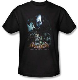 Batman T-Shirt - Five Against One Adult Black