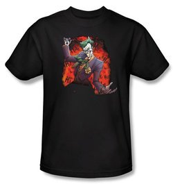 Batman T-Shirt - Joker's Ave Adult Black Tee