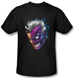 Batman T-Shirt - Just Face Adult Black Tee