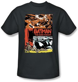 Batman T-Shirt - Old Movie Poster Adult Grey Tee