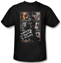 Batman T-Shirt - Running The Asylum Adult Black