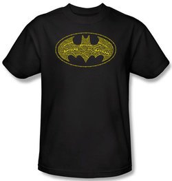 Batman T-Shirt - Type Logo Adult Black Tee