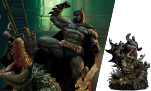 Batman vs. Killer Croc (Deluxe Bonus Version) DC Comics Quarter Scale Statue