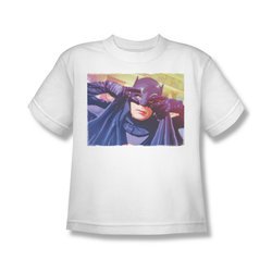 Classic Batman Shirt Kids Mask White T-Shirt