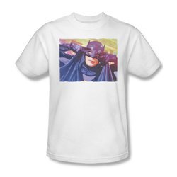 Classic Batman Shirt Mask White T-Shirt