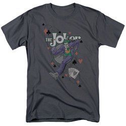 Clearance - Kids Batman ALWAYS A JOKER T-shirt - Charcoal Gray