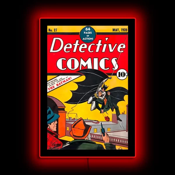 Detective Comics No 27 Batman Mini Poster Plus Led Illuminated Sign