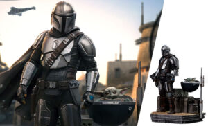 Din Djarin and Din Grogu Star Wars 1:10 Scale Statue