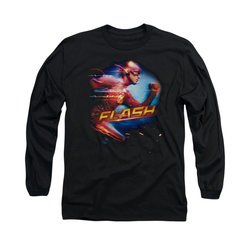 Flash Shirt Fastest Man Long Sleeve Black Tee T-Shirt