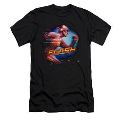 Flash Shirt Slim Fit Fastest Man Black T-Shirt