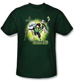 Green Lantern Kids T-shirt Lantern Burst Youth Hunter Green Tee