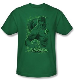 Green Lantern Kids T-shirt Pencil Energy Youth Kelly Green Tee