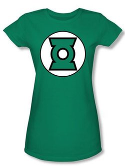 Green Lantern Logo Juniors T-shirt - Kelly Green Tee