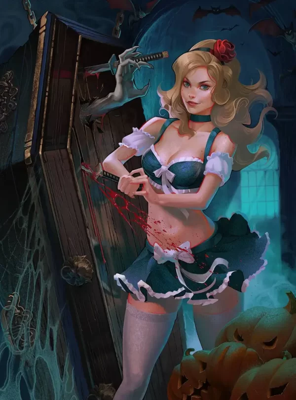 Grimm Fairy Tales 2024 Halloween Cinderellas Monster Mash (Cover C - Lomov)