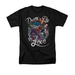 Harley Quinn Shirt Death By Love Black T-Shirt