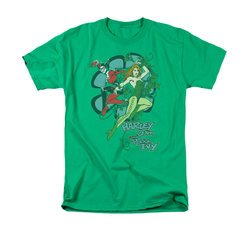 Harley Quinn Shirt Harley And Ivy Kelly Green T-Shirt