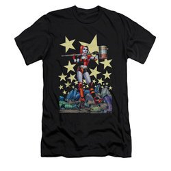 Harley Quinn Shirt Slim Fit Hammer Time Black T-Shirt