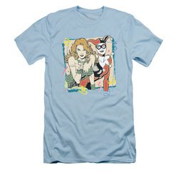 Harley Quinn Shirt Slim Fit Harley And Ivy Light Blue T-Shirt