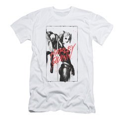 Harley Quinn Shirt Slim Fit Inked White T-Shirt