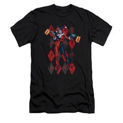 Harley Quinn Shirt Slim Fit Pow Pow Black T-Shirt