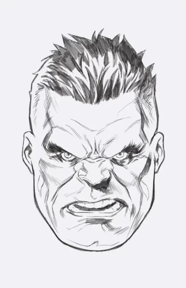 Incredible Hulk #10 ((Retailer 50 Copy Incentive Variant) Headshot Sketch Vir Variant)