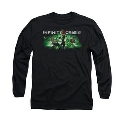 Infinite Crisis Shirt Green Lantern Long Sleeve Black Tee T-Shirt