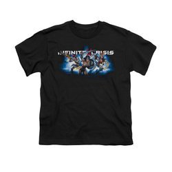 Infinite Crisis Shirt Kids Wonder Woman Black T-Shirt