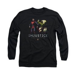 Injustice Gods Among Us Shirt Supermans Revenge Long Sleeve Black Tee T-Shirt