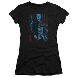 Justice League Movie Juniors Shirt Superman Black T-Shirt