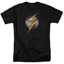 Justice League Movie Shirt Flash Logo Black T-Shirt