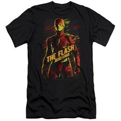 Justice League Movie Slim Fit Shirt The Flash Black T-Shirt