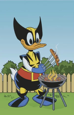 Marvel Disney What if Donald Duck Became Wolverine #1 (50 Copy Vir Var