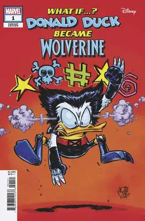 Marvel Disney What if Donald Duck Became Wolverine #1 (Skottie Young Variant)