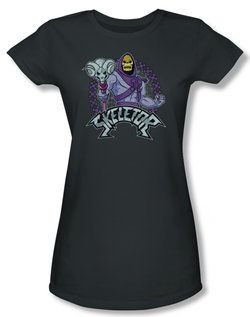 Masters Of The Universe Shirt Juniors Skeletor Charcoal Tee T-Shirt