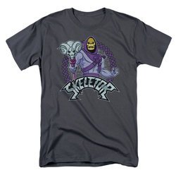 Masters Of The Universe Shirt Skeletor Adult Charcoal Tee T-Shirt